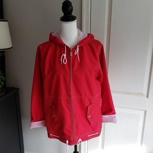 Vintage 1980's red windbreaker